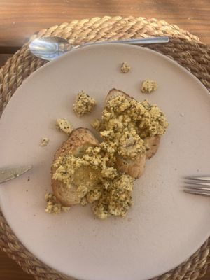 Scrambled tofu   at Nicole's Greenhouse in Hurghada