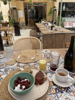 Breakfast buffet  at Nicole's Greenhouse in Hurghada