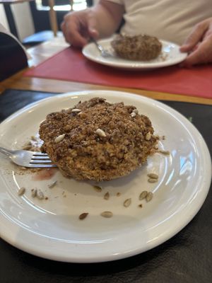 Apple crumble  at Vegetariana in Buenos Aires