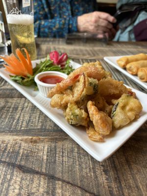 Vege tempura   at Baanrai Thai Cafe and Restaurant in Wetherby