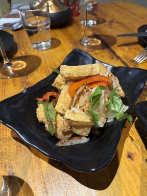 Crispy tofu salt and pepper   at Baanrai Thai Cafe and Restaurant in Wetherby