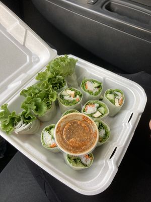 Summer rolls (this is 2 orders) at Chaang Thai in Morgantown