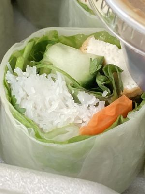 Summer roll up cloooose at Chaang Thai in Morgantown