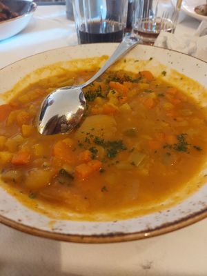 Vegan Stew (it came with bread) at Restaurant Müller in Schwangau