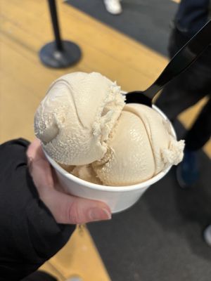   Vegan maple ice cream - remember to specify the vegan one!  at Woodstock Scoops in Woodstock