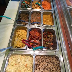 buffet at Tastebuds in Willits