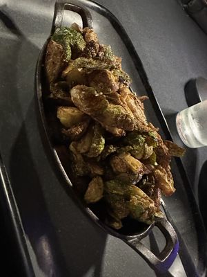 Brussels sprouts   at Bloom Botanical Bistro in Queens