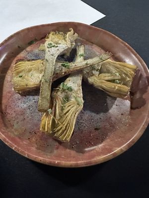 Grilled artichokee  at Bloom Botanical Bistro in Queens