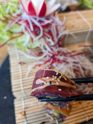 Tuna roll at Udum 2 Vegan in Cologne