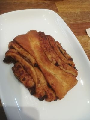 Vegan Cinnamon-chocolate swirl at Ecocafe in Budapest