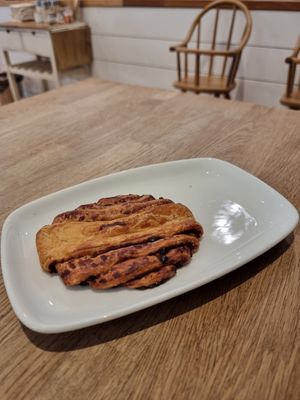 Vegan cocoa swirl at Ecocafe in Budapest