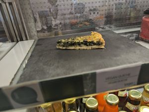 Vegan quiche at Ecocafe in Budapest