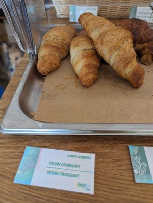 Vegan croissant at Ecocafe in Budapest