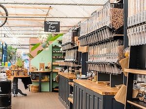 Organic Vegan loose larder essentials and treats at The Village Refill & Zero Waste Shop  in Yarnton