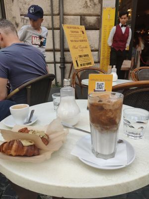 Café au lait d'amande at Sant' Eustachio il Caffè in Rome