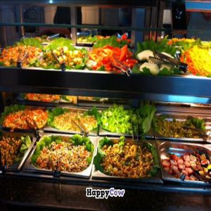 many fresh & testy   salads  at New Natural in Rio De Janeiro