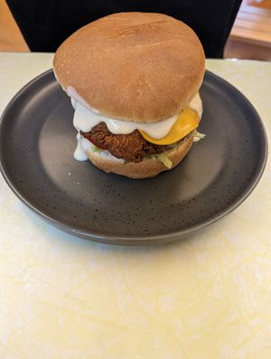 Ranch burger at Two-Bit Villains in Adelaide