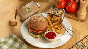 VEGAN BURGER COMBO SET  at Vedge Macau in Macau