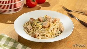 CREAMY WHITE SAUCE PASTA  at Vedge Macau in Macau