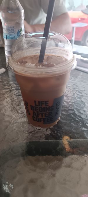 Freddo cappuccino with coconutmilk at Coffee Island in Kos