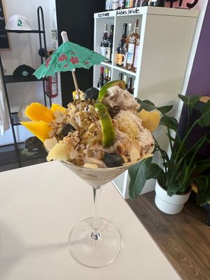 vegan soft serve ice cream  at Pussy Galore  in Costa De Caparica