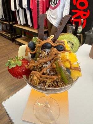 vegan soft serve ice cream  at Pussy Galore  in Costa De Caparica