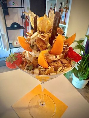 vegan soft serve ice cream  at Pussy Galore  in Costa De Caparica