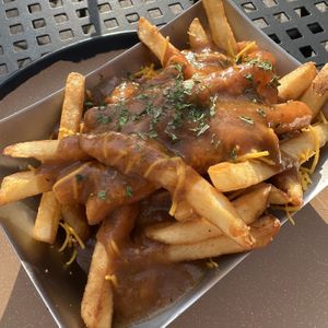 Poutine (made vegan)  at Skinny Pancake in Burlington
