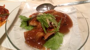 'Sea Bream' in a savoury sauce at Chien Fu in Tokyo