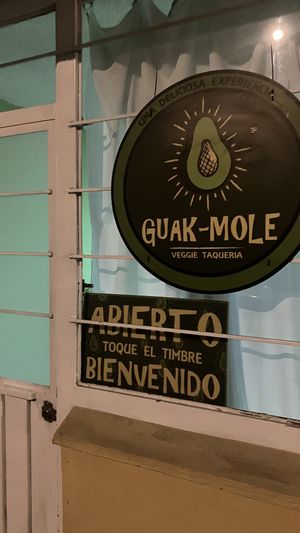 Entrance, the taqueria next doors told us to ring the bell  at Guak-Mole in Puebla