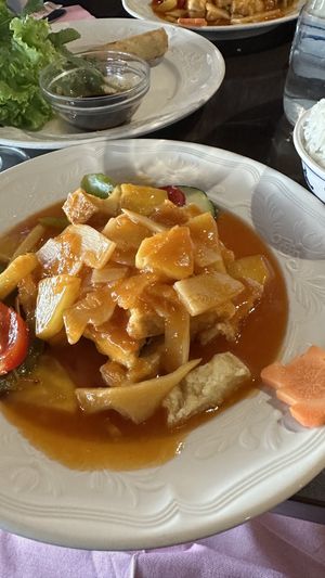 Sweet and sour tofu  at Au Bonheur de Saigon in La Ciotat