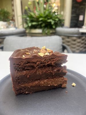 Must try vegan chocolate cake!  at Paccari Casa de Experiencias Chocolateria in Cuenca