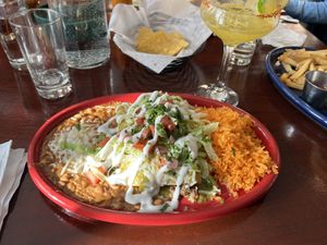 vegan enchiladas at The Bear Cantina in Woodstock