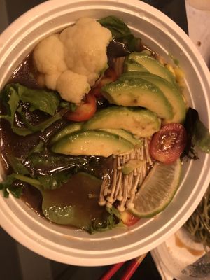 Vegan shoyu ramen   at Yayoi Ramen in Carle Place