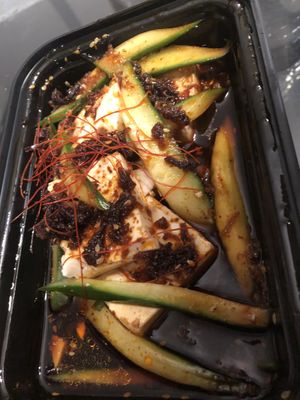 Spicy tofu salad   at Yayoi Ramen in Carle Place