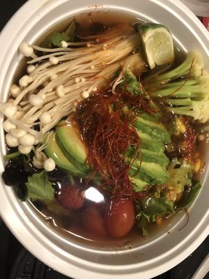 Vegan shoyu ramen   at Yayoi Ramen in Carle Place
