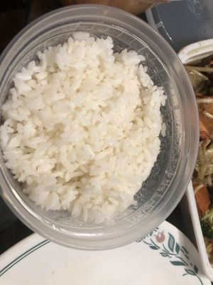 White rice   at Yayoi Ramen in Carle Place