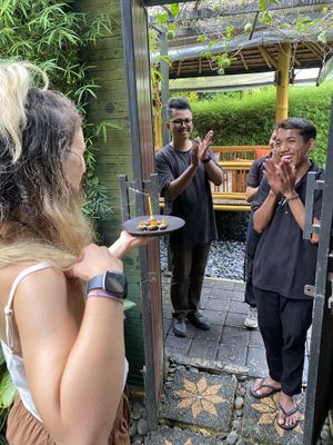 Friendliest staff   at Joyously Raw Villas in Ubud