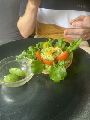 Avo toast   at Joyously Raw in Ubud