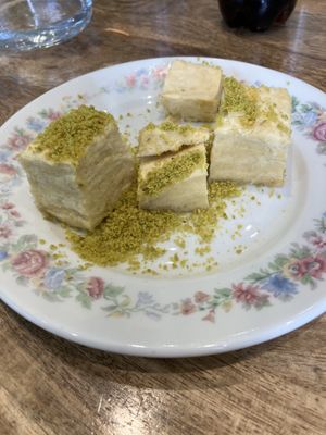 Tradiational Indian dessert on the basis of chickpea and sugar.  at Kafé Kanggui in Brest