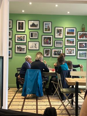 Beautiful cafe with vegan cakes and dishes and coffee. A wonderfully friendly owner that also speaks english. Best place in town!  at Kafé Kanggui in Brest