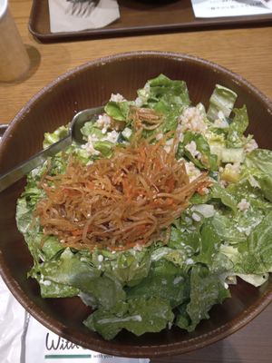 Burdock, sweet potato and brown rice at WithGreen - Ebisu in Tokyo