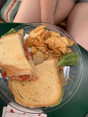 Vegan aubergine sandwich   at Xeni's Homemade Sweets in Kos