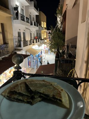 Take-away and eat on the balcony !  at Amphora Restaurant in Crete