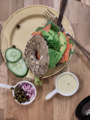 Wild Salmon Bagel at Bagels & Beans in Purmerend
