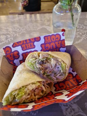 Caesar wrap at The Saucy Cow in Cork