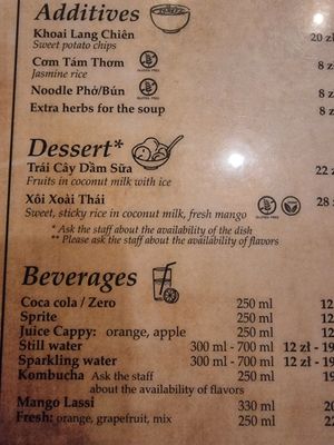 Mango sticky rice! Vg. at Bonjour Pho in Krakow