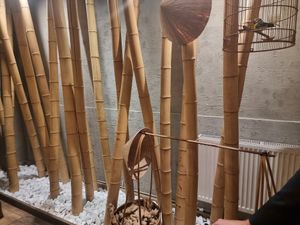 Decor at Bonjour Pho in Krakow