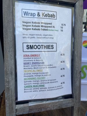 Menu   at Akhnaton in Amsterdam