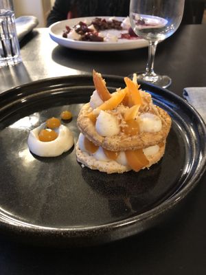 Dessert 1: abricot romarin  at Cocotte in Fribourg